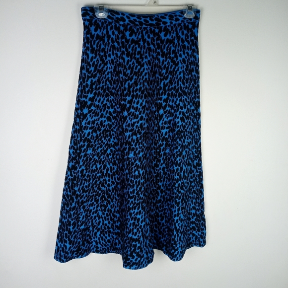 NWT!! 💙 PROENZA SCHOULER 🖤 White Label Dot Jacquard Knit Skirt Sz M - Picture 1 of 16